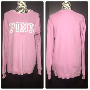 PINK: crew-neck sweatshirt ✨SZ:XS